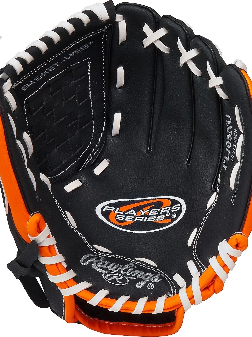 Rawlings Black & Orange Youth Baseball Glove 10.5in - Right Hand Throw - Picture 6 of 9